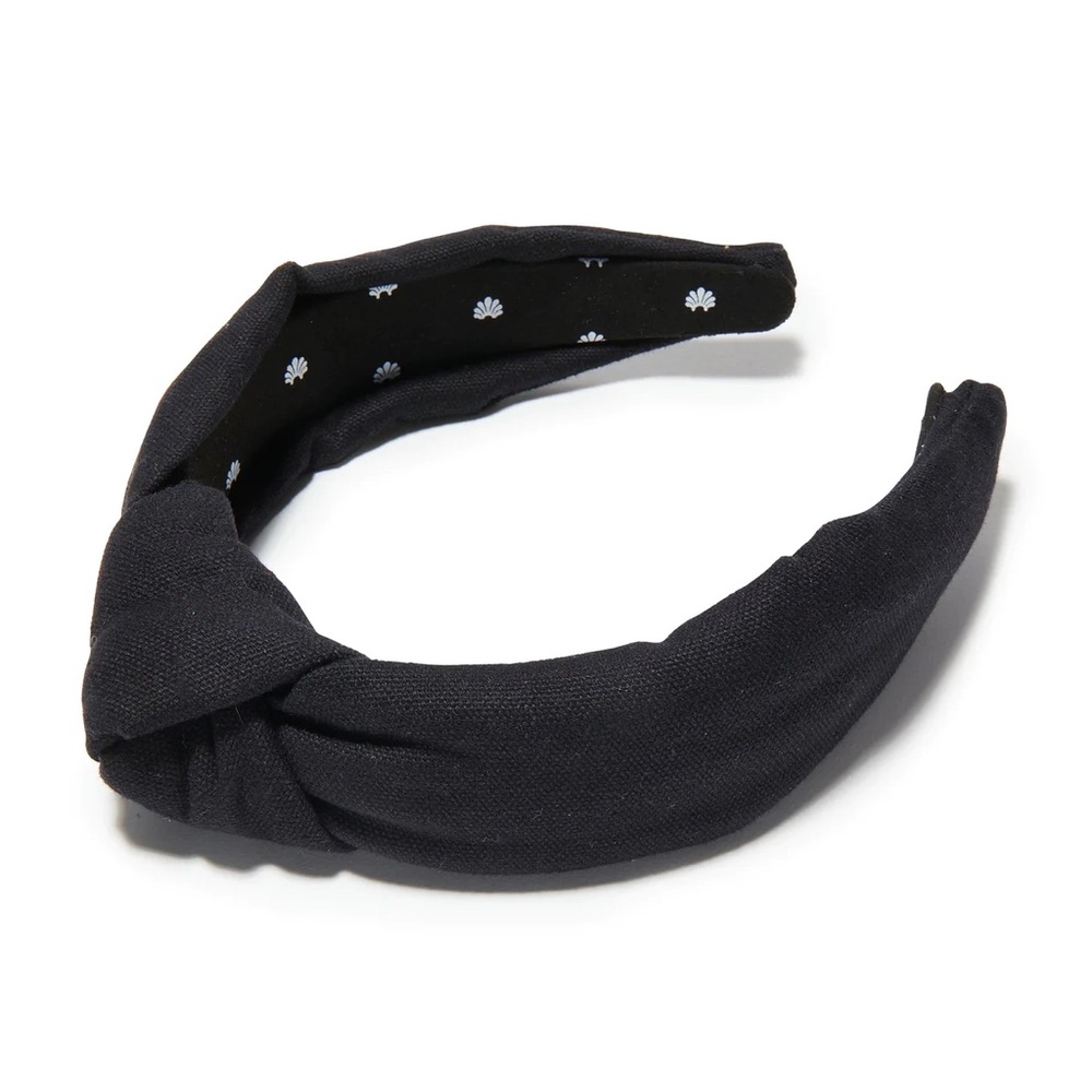 Lele Sadoughi black woven knot headband
